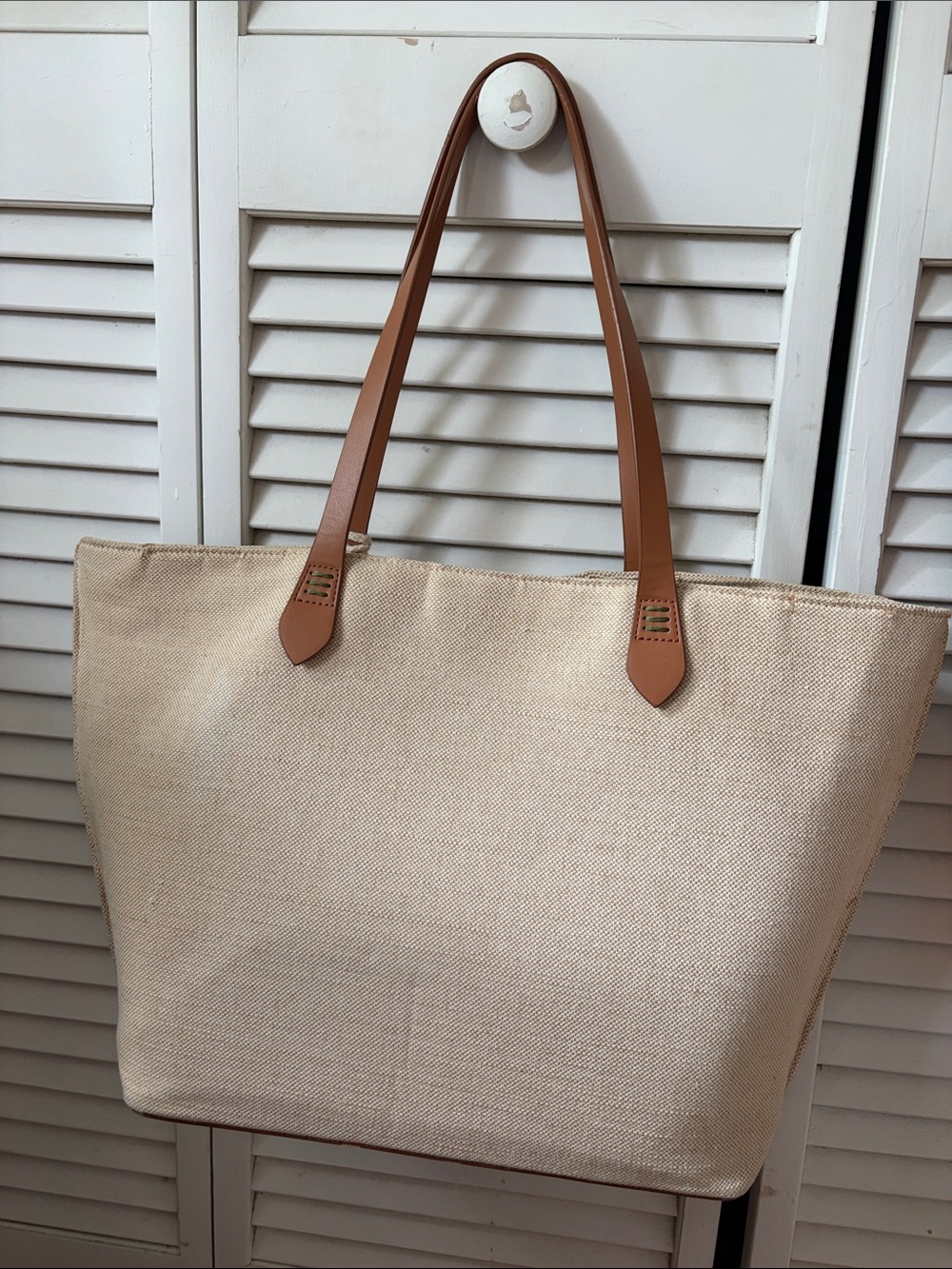 Spartina 449 Fiesta Tote Alljoy Landing Palm Tree Embroidered Canvas Bag - Picture 6 of 17
